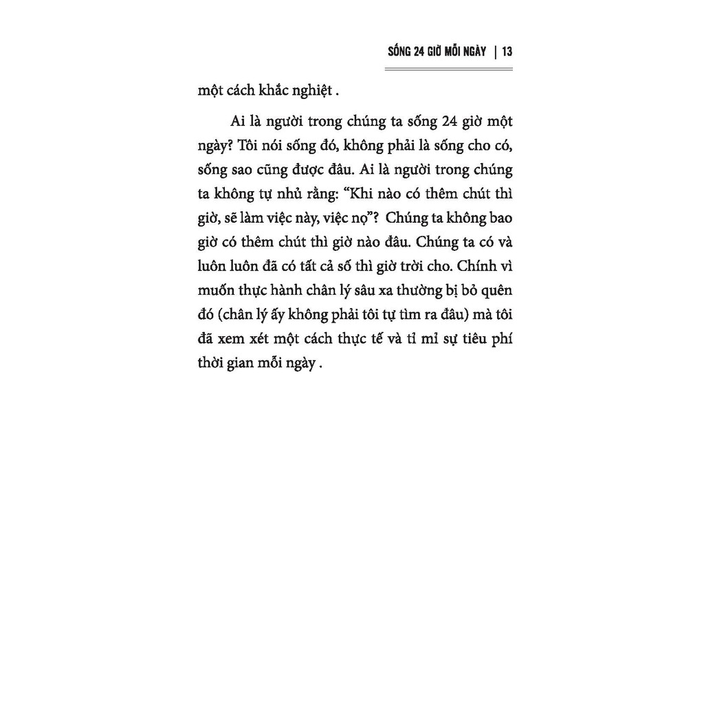Cuốn sách Sống 24h Một Ngày | BigBuy360 - bigbuy360.vn