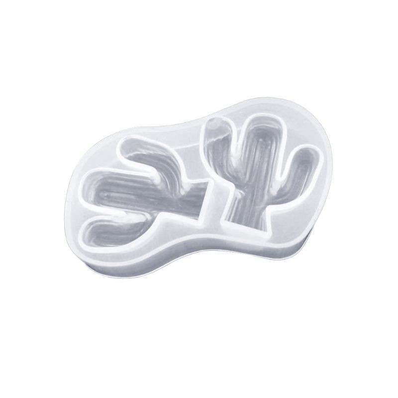 Khuôn làm bánh/trang sức hình cây xương rồng đáng yêu bằng nhựa epoxy