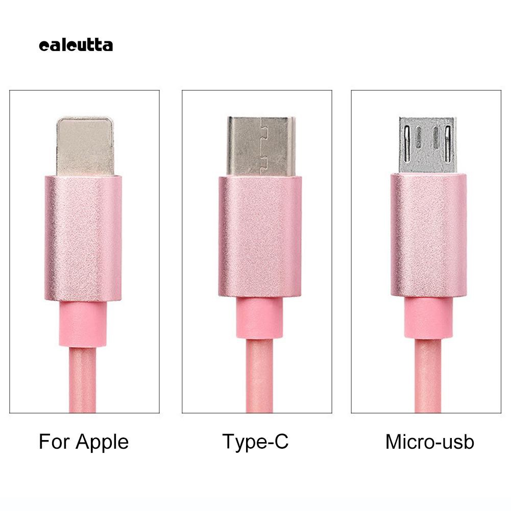 Cáp sạc nhanh 3 trong 1 với cổng Micro USB Type C cho điện thoại Android