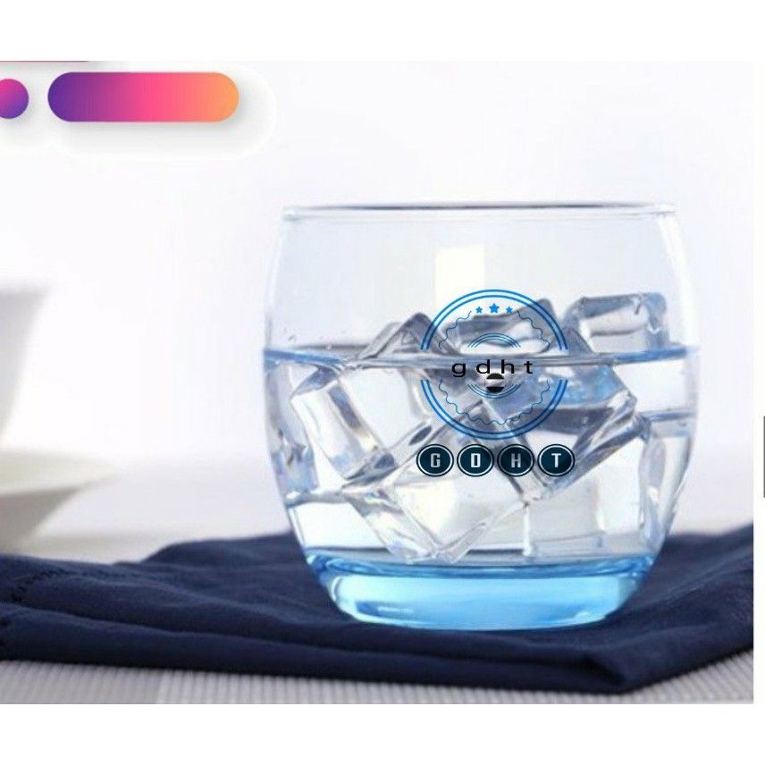 Bộ 6 ly cốc thủy tinh màu xanh luminac