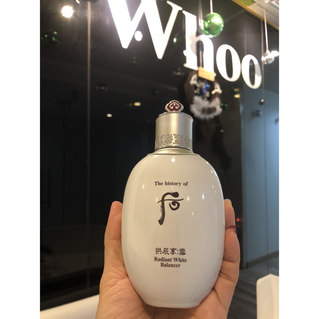 Nước hoa hồng/ cân bằng/ làm mềm dưỡng trắng da Whoo Seol Radiant White Balancer 150ml tách set/ OHUI công ty chính hãng