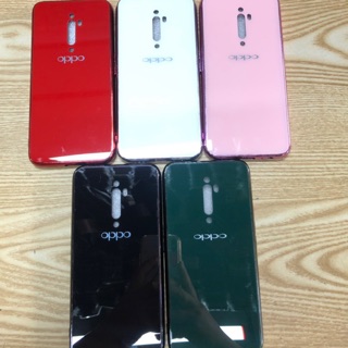 Ốp lưng Oppo Reno2F dẻo viềng lưng kính màu