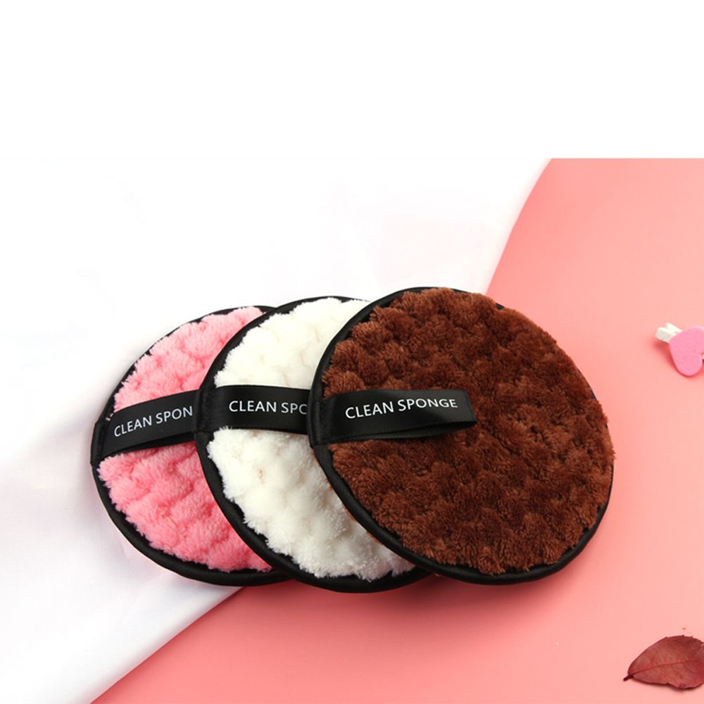 [Hàng mới về] Bông tẩy trang làm sạch da mặt bằng vải sợi nhỏ mềm mại có thể tái sử dụng nhiều màu tùy chọn cho nữ