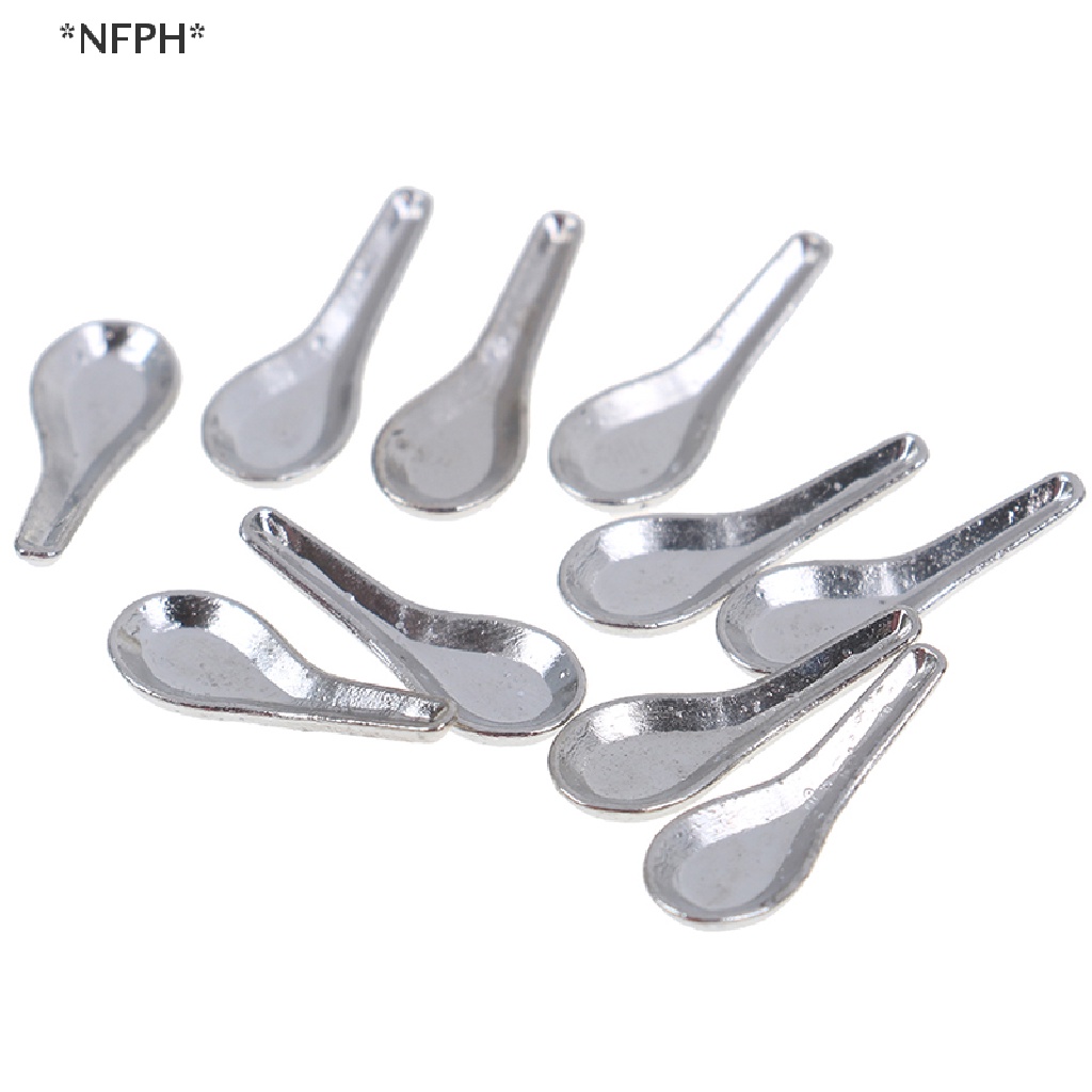 Bộ 10 Muỗng Súp Đồ Chơi Búp Bê Cỡ 1 / 12