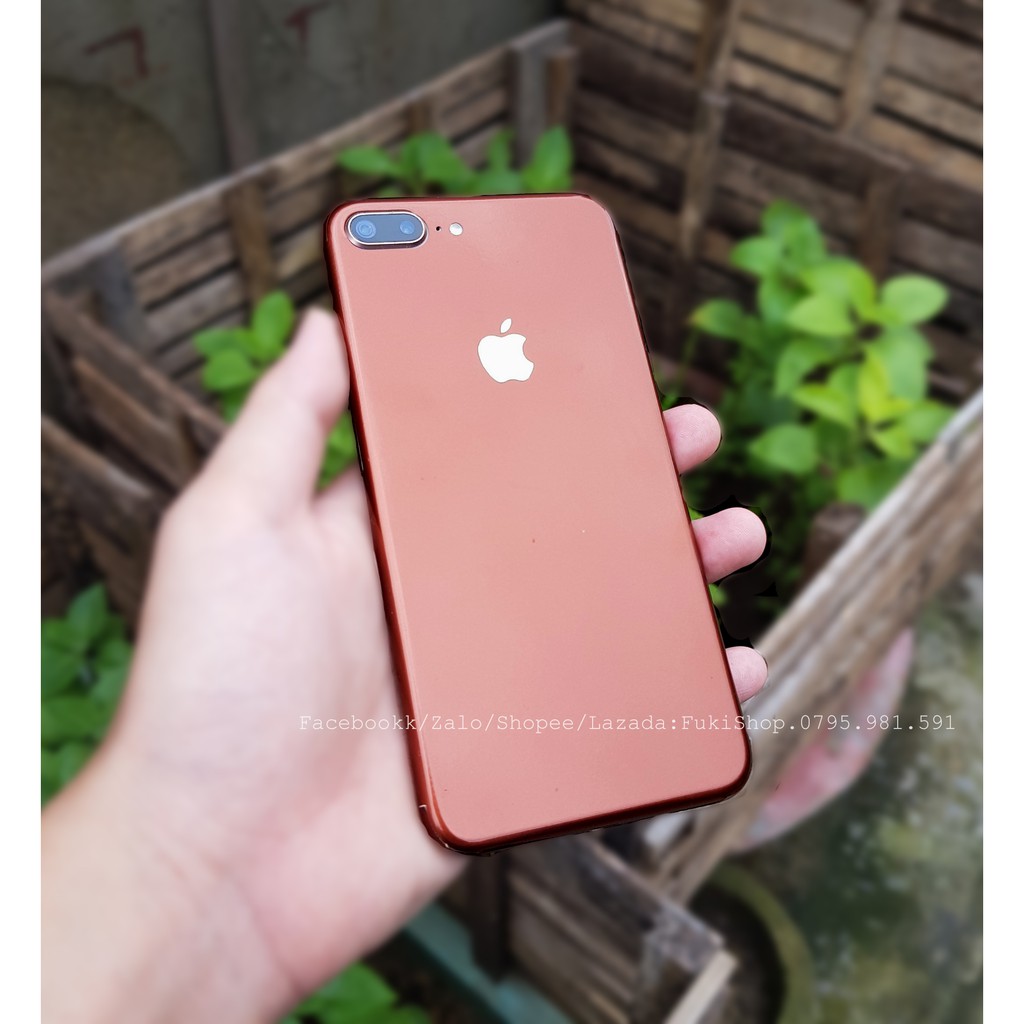 [IPHONE] Tấm Dán Skin Full viền Glossy Brown Kèm Táo phát sáng 11 PRO MAX XSMAX X XS XR 6plus 7plus 8plus 6 5 7 12 PRO