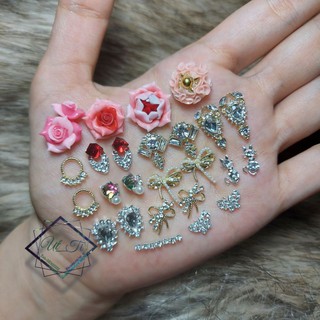 Hoa sen đá lớn-hoa bột mỹ nail