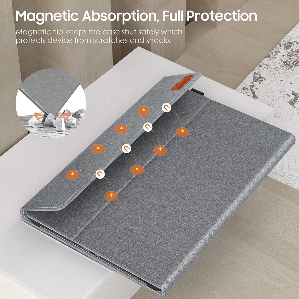 Bao Da Máy Tính Bảng PU Cao Cấp Có Thể Gấp Gọn Cho Galaxy Tab S8 Ultra 14.6 Inch 2022 Release (SM-X900/SM-X906)