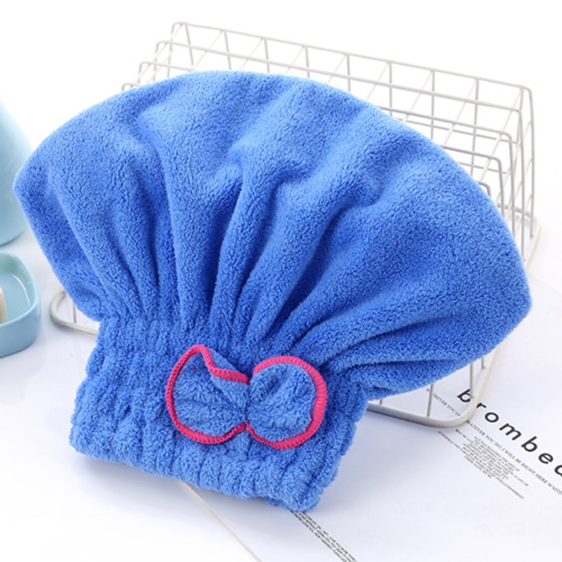 Mũ Trùm Đầu Bằng Sợi Micro Giúp Làm Khô Tóc Tiện Dụng Cho Nữ