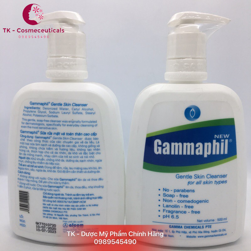 Sữa Rửa Mặt GAMMAPHIL Dành Cho Mọi Loại Da - 500ml