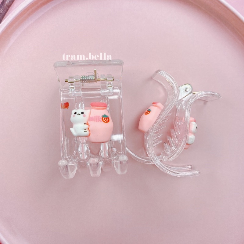 kẹp tóc càng cua hình nước ngọt kẹp tóc 5 răng 3 răng tram.bella