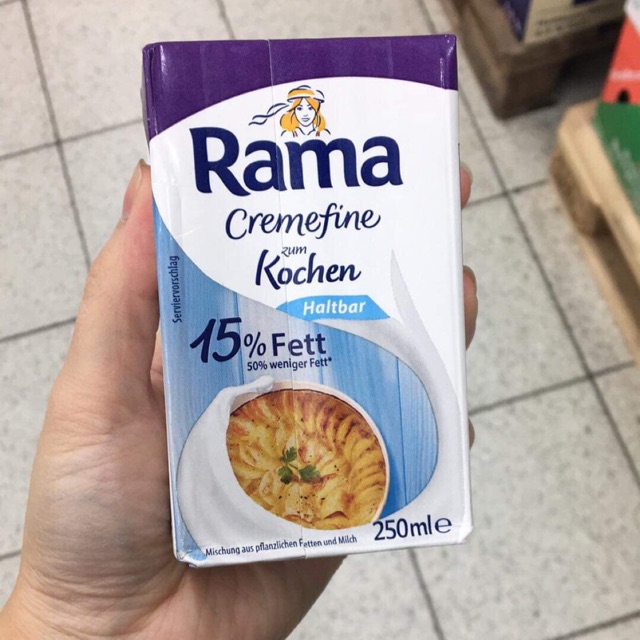 Kem tươi Rama nấu đồ ăn cho bé