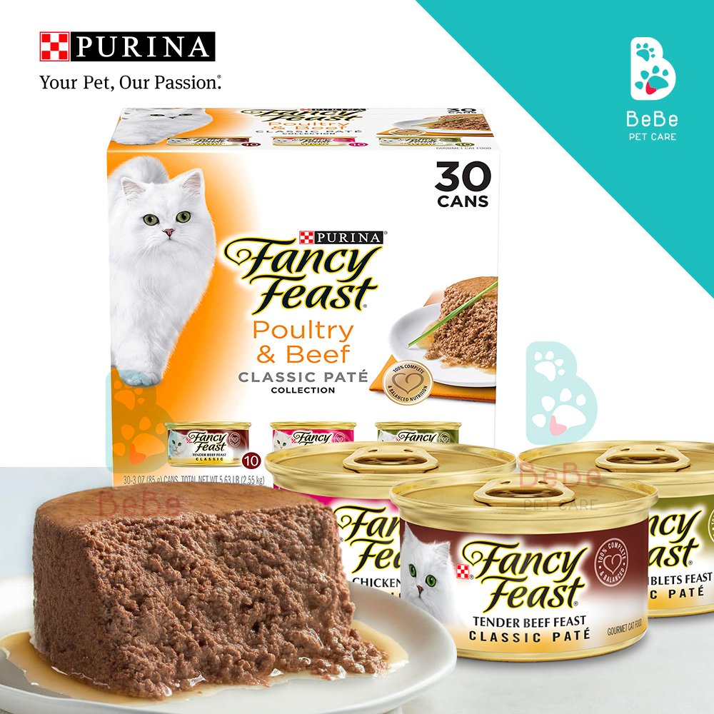 Pate FANCY FEAST - Nhãn Hiệu Pate Cho Mèo Được Yêu Thích Trên Toàn Thế Giới - Nhập Khẩu Từ Mỹ