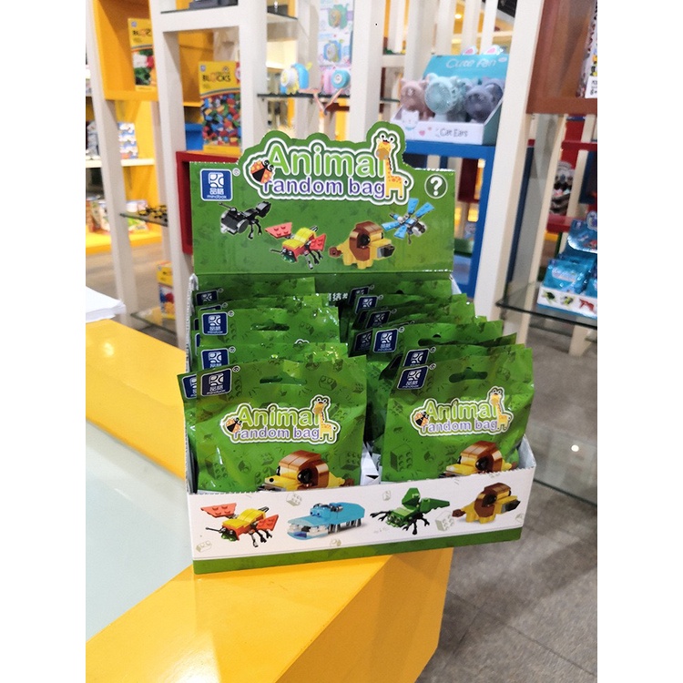 Đồ chơi khối lắp ráp, lắp ghép hình động vật, đồ chơi giáo dục vui nhộn cho trẻ em Master Kids