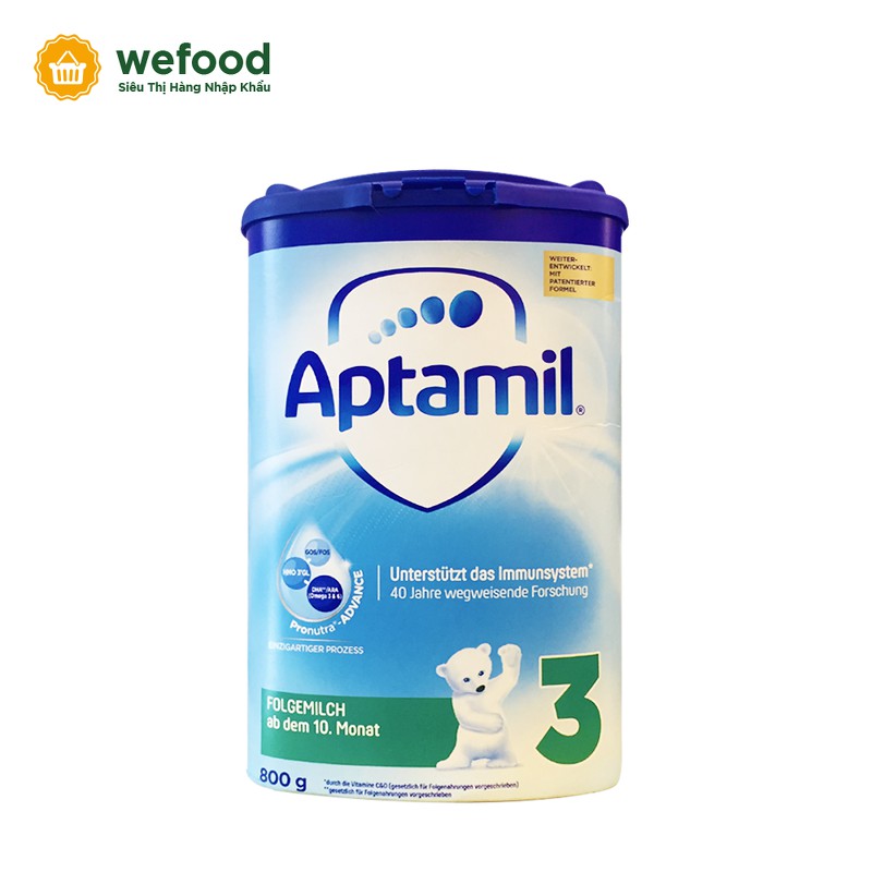 Sữa Aptamil Đức xanh số 3 (từ 1 tuổi) 800g