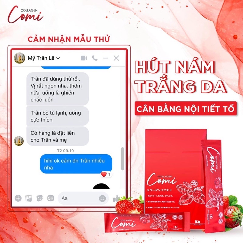 Collagen hút nám trắng da Comi hộp 10g tặng nạ ngủ | BigBuy360 - bigbuy360.vn