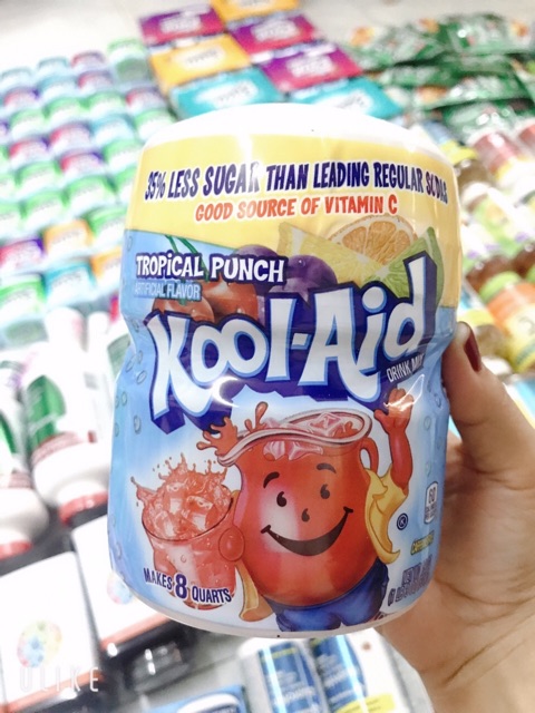 ☀ Bột Pha Nước Kool-Aid Tropical Punch 538g Hương Trái Cây.