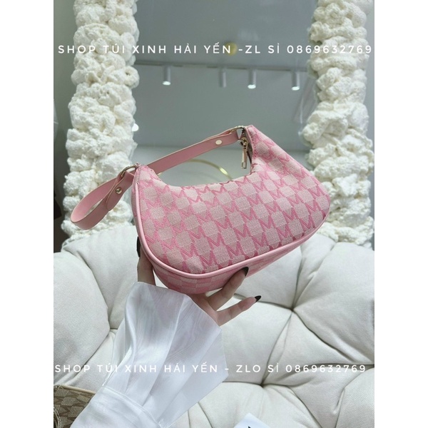 túi đeo vai, kẹp nách hoạ tiết chữ m dáng bàu thuyền siêu đẹp