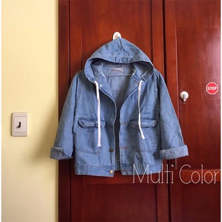 [SHOP XUÂN THIÊN] ÁO KHOÁC JEAN NỮ CÓ NÓN