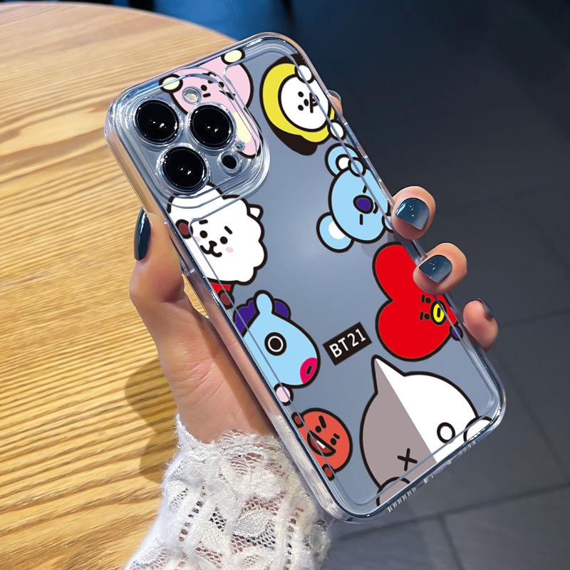 Ốp Điện Thoại TPU Gel Đệm Khí Chống Rơi Hình BT21 Cho Samsung Galaxy A33 A53 A73 5G A32 A52 A72 A31 A51 A71 A23
