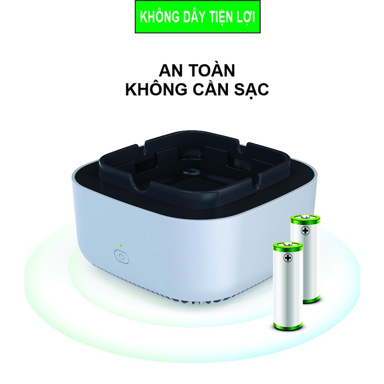 GẠT TÀN LỌC KHÔNG KHÍ-gạt tàn thuốc lá-khử mùi, khử độc-ô tô- văn phòng nhỏ gọn sang trọng