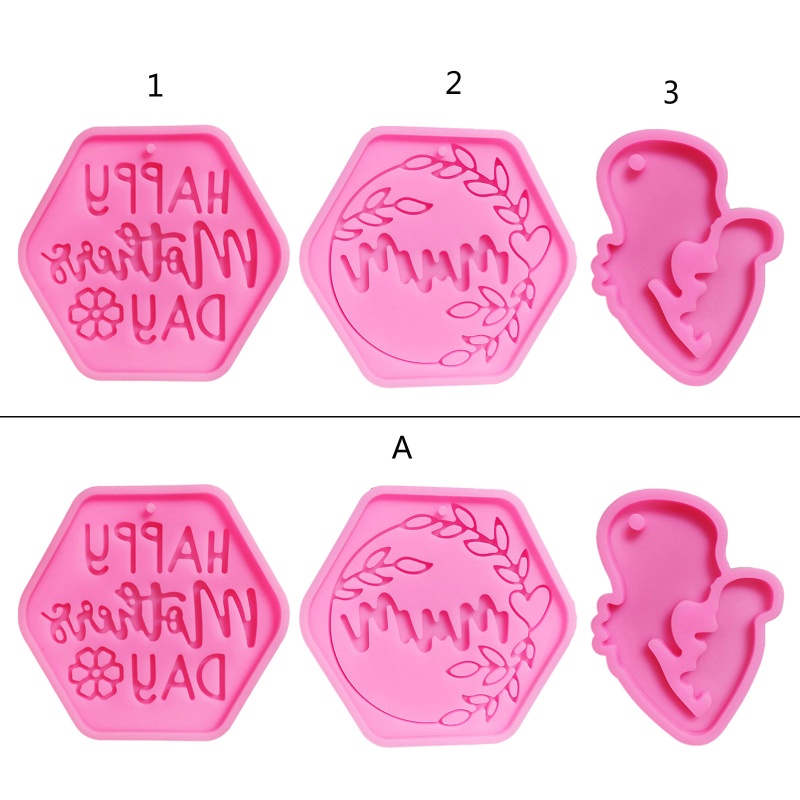 ✿ Khuôn Silicone Làm Mặt Dây Chuyền DIY Sáng Tạo Cho Ngày Của Mẹ