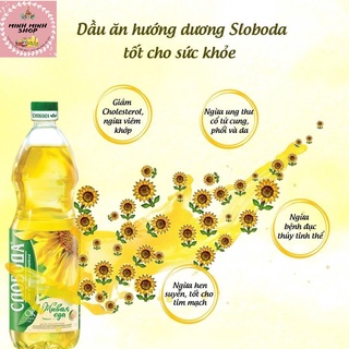DẦU ĂN HƯỚNG DƯƠNG HỮU CƠ NGA 1L, DẦU ĂN HƯỚNG DƯƠNG ORGANIC SLOBODA, DẦU ĂN HƯỚNG DƯƠNG NGA date T1/2023