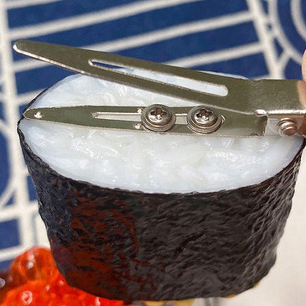 FORBETTER Kẹp Tóc Hình Sushi / Cá Dễ Thương Vui Nhộn Sáng Tạo