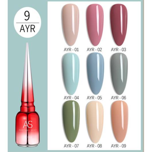Sơn Gel AS vỏ đỏ Mã AYR ( Cam Kết Chính Hãng - làm khô sơn gel bằng máy hơ uvled )