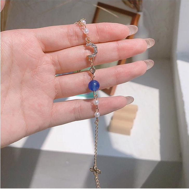 Vòng Tay Đính Ngọc Trai Nhân Tạo Thời Trang Dành Cho Nữ