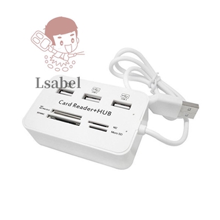 Bộ chia 3 cổng usb 2.0 2.0 480mbps cho ms / m2 / sd / mmc / tf cho pc laptop
