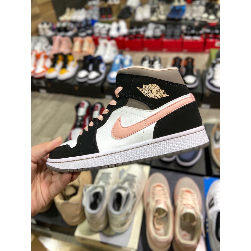 Giày Air Jordan 1 Mid "Apricot Pink Peach Mocha"