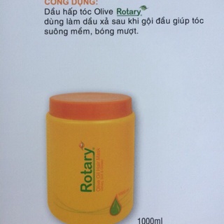 Dầu hấp ủ xả tóc Olive Rotary hủ vàng 1000ml