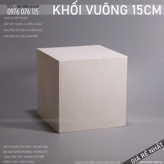 Tượng Thạch Cao Khối Vuông Lập Phương Cơ Bản - Tượng Thạch Cao Học Vẽ Ôn Luyện Thi Mỹ Thuật Kiến Trúc Khối V-H