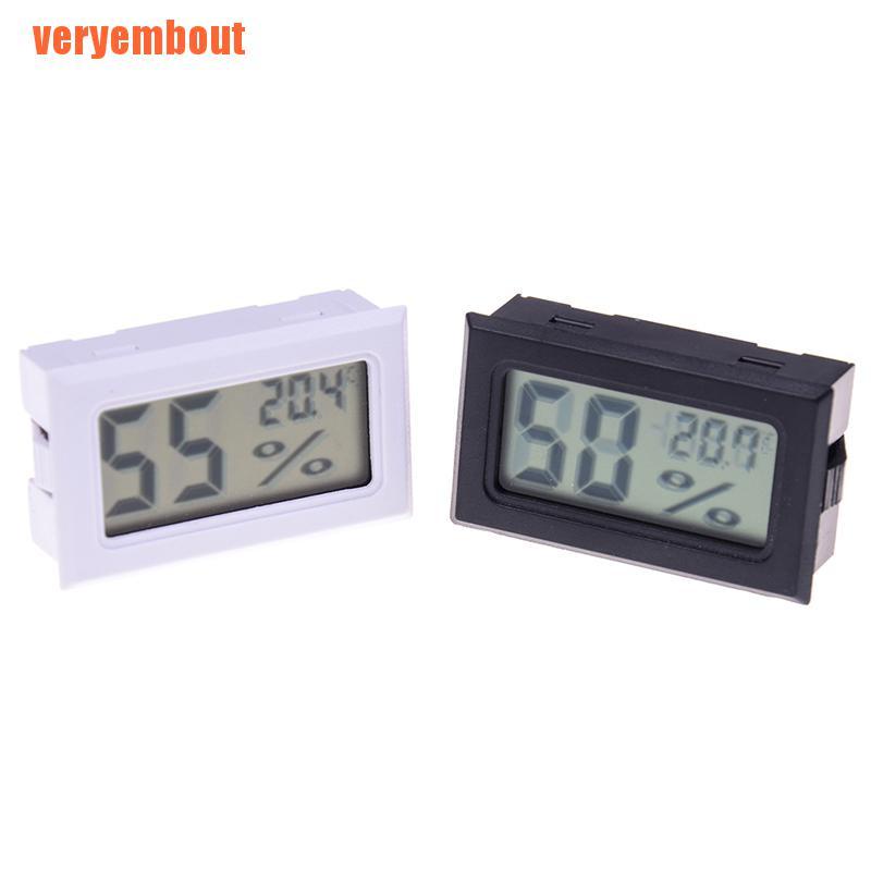 Small size digital lcd thermometer hygrometer humidity temp meter measuri