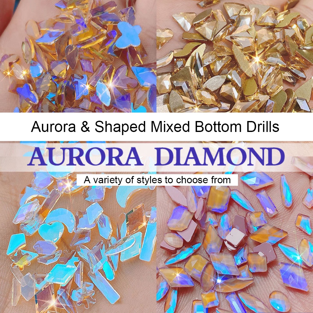 Đá đính móng tay ANNIES trang trí nghệ thuật hiệu ứng sáng bóng