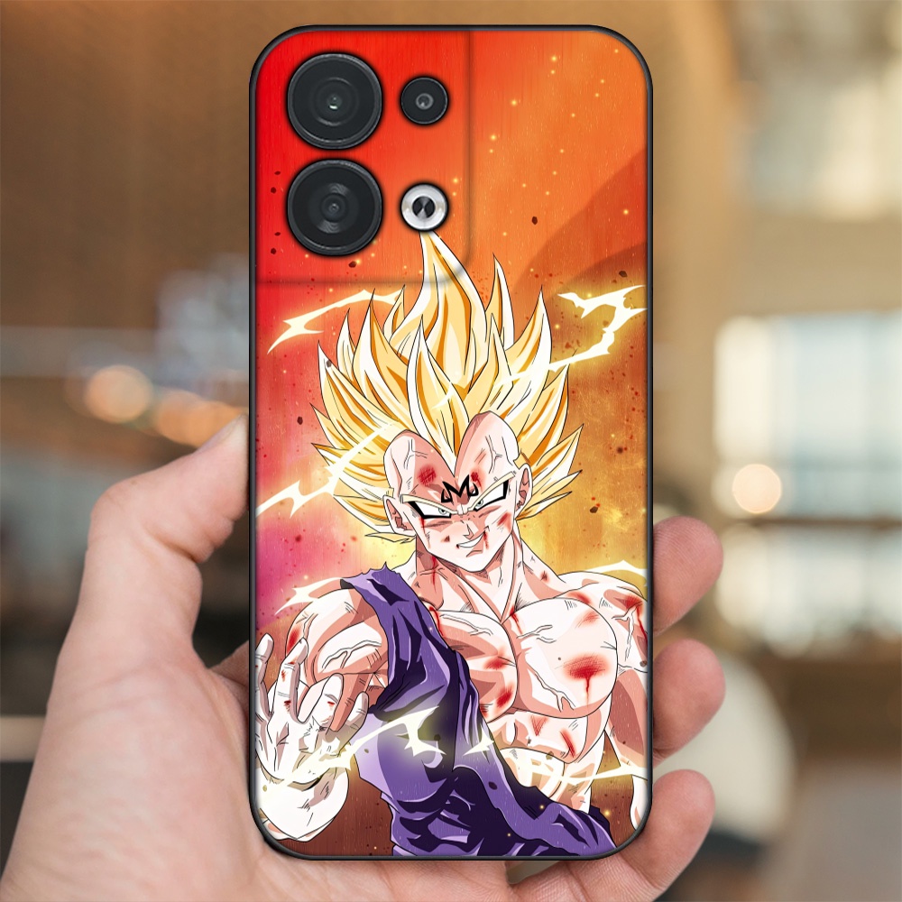 Ốp lưng Oppo Reno 8 5G viền đen in hình Vegeta Dragon Ball