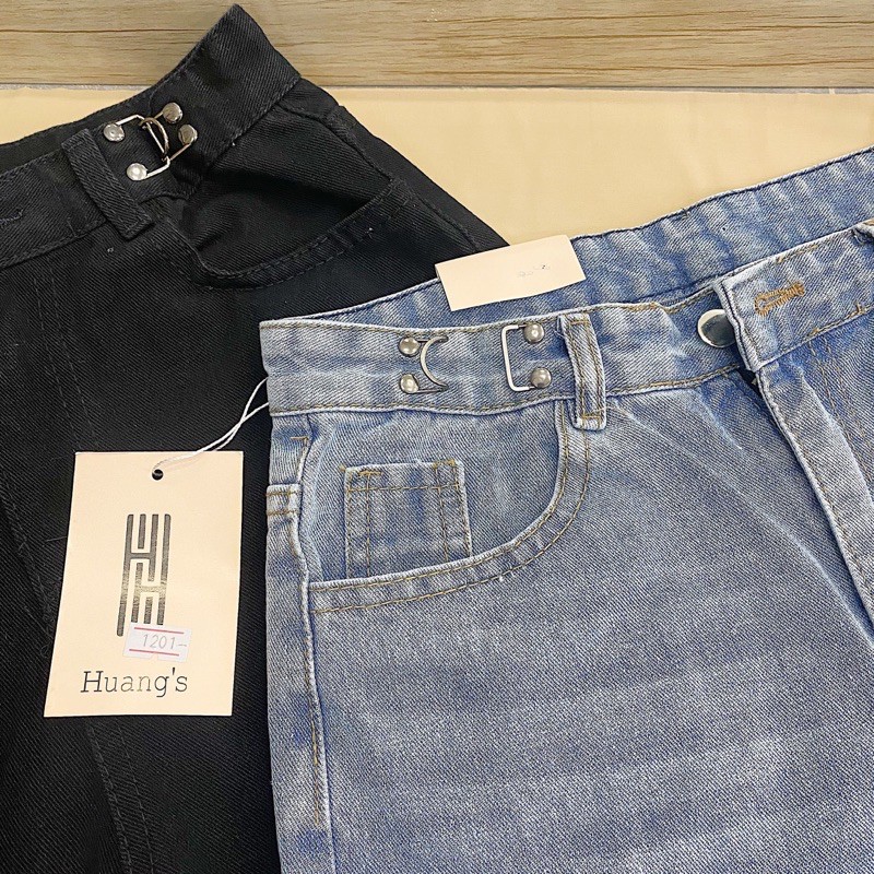 Quần short jeans nút gài ảnh thật | BigBuy360 - bigbuy360.vn
