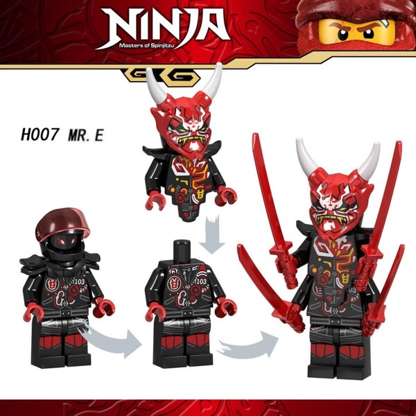 Đồ chơi lắp ráp nhân vật lego ninjago MrE,NADAKHAN 2 dạng biến thể