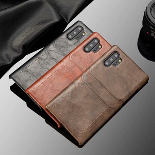 Ốp lưng da đựng thẻ Samsung Note 10 10 Plus hiệu Rock