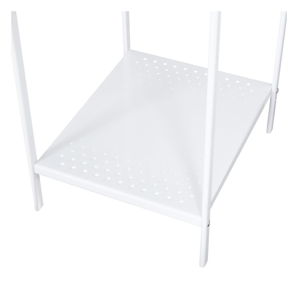 HomeBase PLIM Giá treo quần áo kèm kệ 1 tầng bằng thép COCO Thái Lan W37xH175xD45cm màu trắng