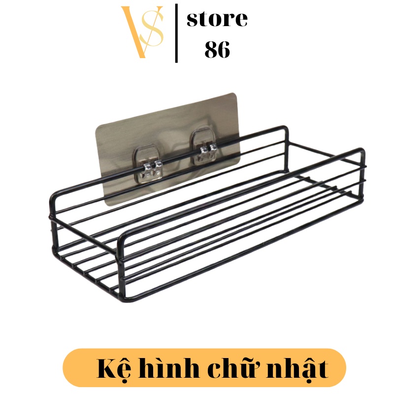 Kệ Sắt Dán Tường Nhà Tắm,Kệ Hình Chữ Nhật Cho Nhà Bếp ,Tiện Lợi, Dễ Sử Dụng, Siêu Chắc Chắn