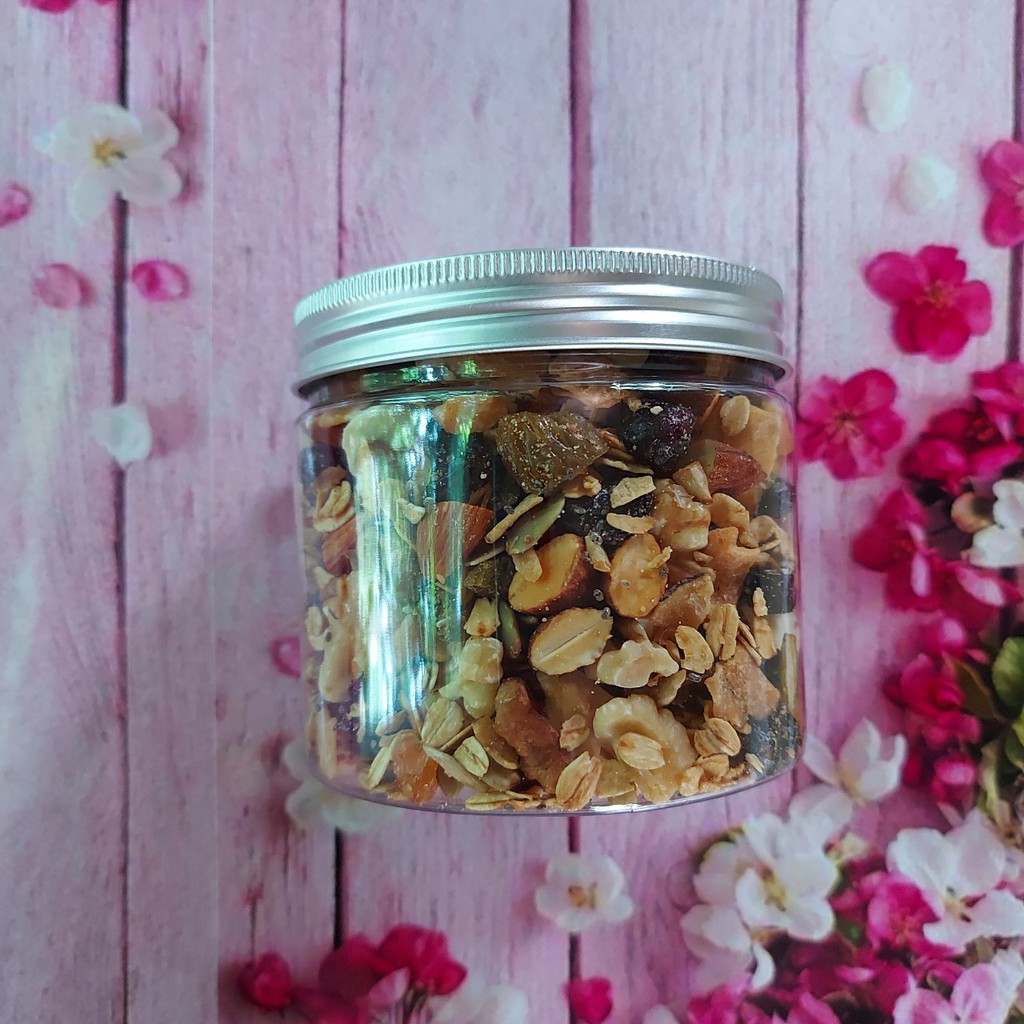 Granola MOON Lê Nguyệt Nuts 1kg, hạt và quả khô tẩm mật ong, mix nuts, ăn vặt healthy, ngũ cốc giảm cân