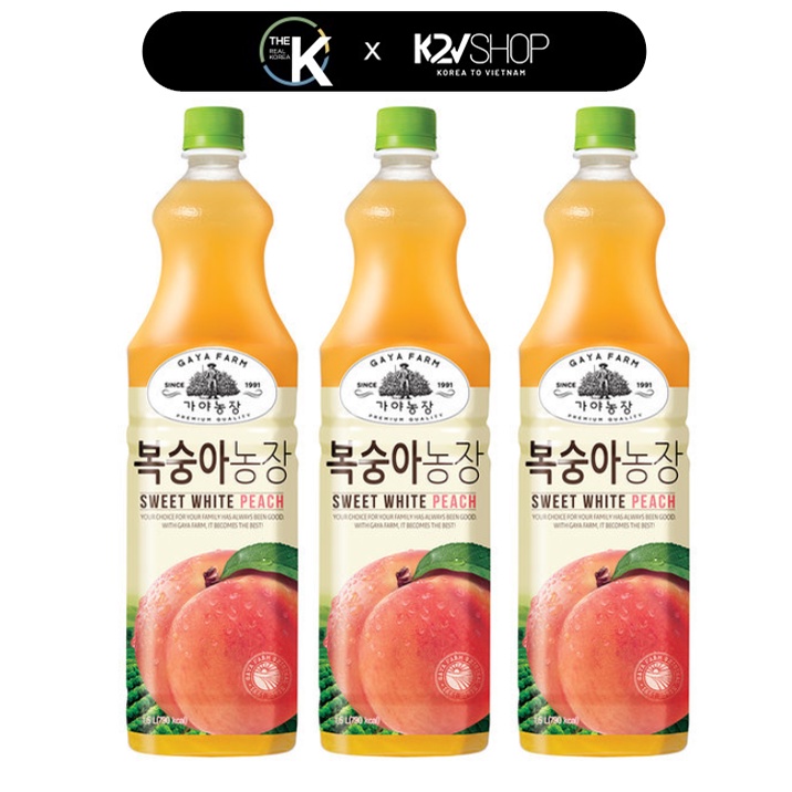 Nước ép đào thơm ngon Woongjin GAYA Peach 1,5L