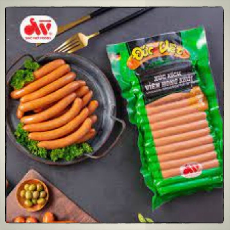 Xúc Xích Hong Khói Thành Viên Đức Việt Goi 500g 10-> 22 Chiếc