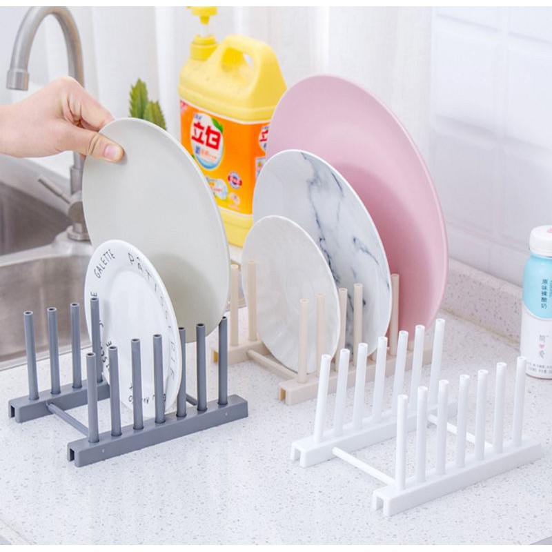 Kệ nhựa úp Đĩa, nắp nồi tiện dụng