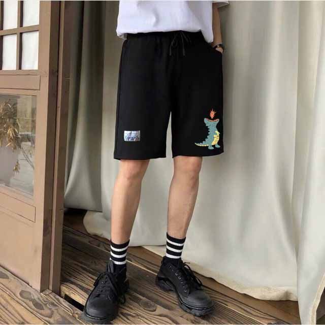 GIÁ RẺ  Quần short nỉ logo cá xấu cao cấp, đùi thể thao dây rút thời trang nam nữ unisex co dãn thoải mái