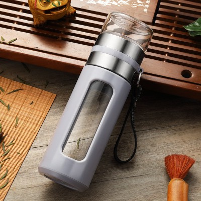 Bình pha trà nước mang đi có lõi lọc inox tiện lợi bằng thủy tinh đa năng thông minh kèm ly | BigBuy360 - bigbuy360.vn