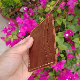 Ví da mini handmade da bò thật SK1