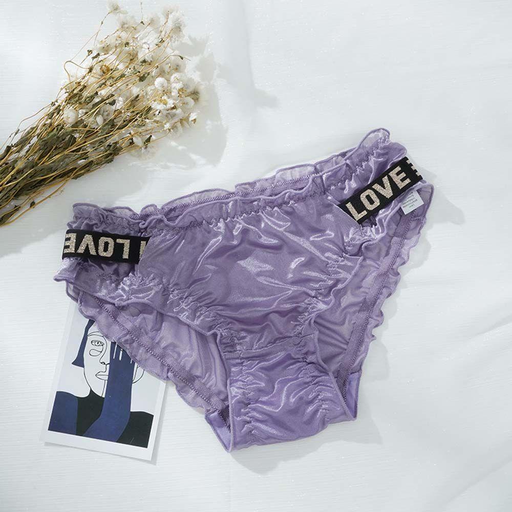 OCEANMAP Quần Lót Cotton Lọt Khe In Chữ Gợi Cảm Cho Nữ