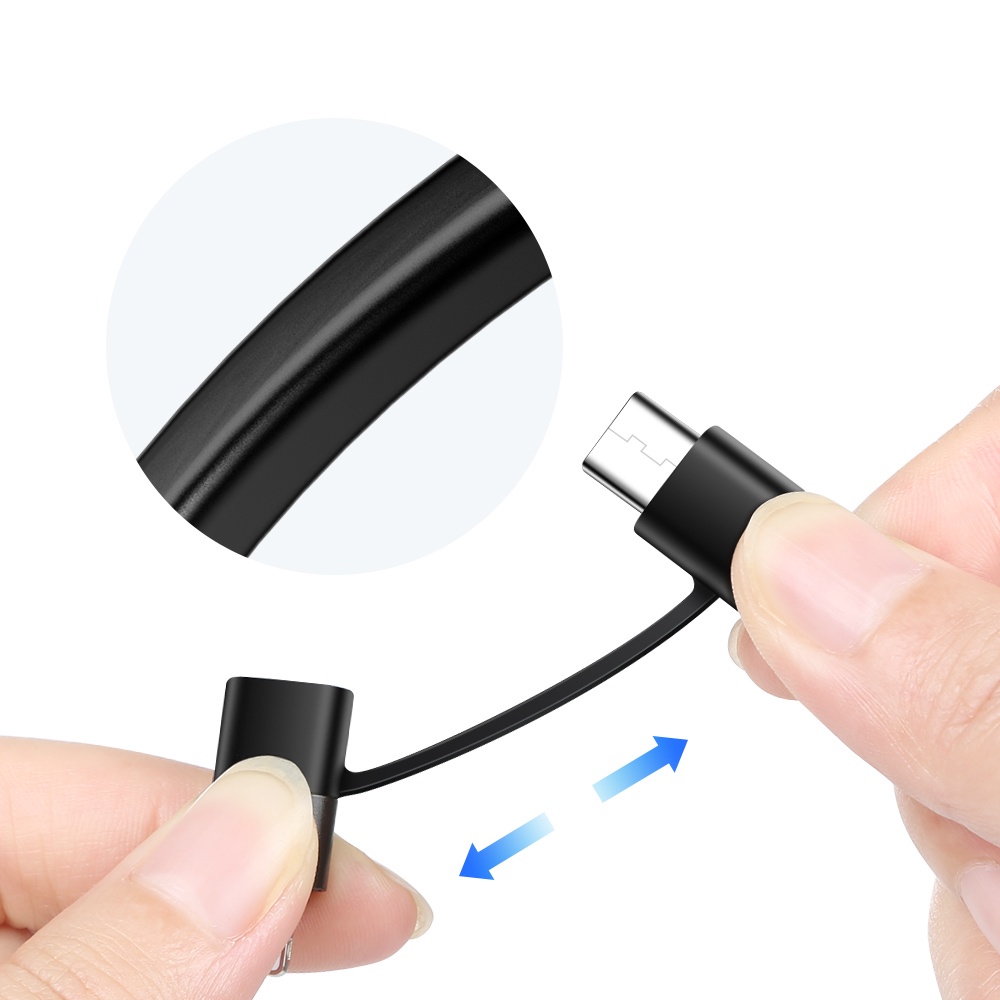 Cáp sạc 2 đầu Mcdodo PD 60W Type-C/iPhone thích hợp cho